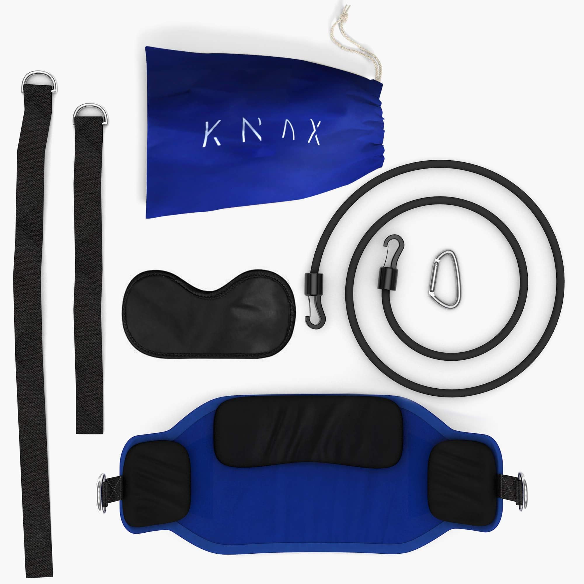 Neck Hammock Cervical Traction Device - Portable for Travel | Neck, Head, Shoulder Pain Relief | Blue | By Knax