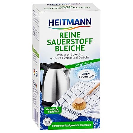 Heitmann Reine Sauerstoff-Bleiche 375g: für hygienische Sauberkeit im Haushalt, hohe Waschkraft mit Soda und Sauerstoff - ble