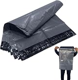 JeeJaan 50 Pcs Grey Poly Mailers 17x24 432x610mm Waterproof 50μm