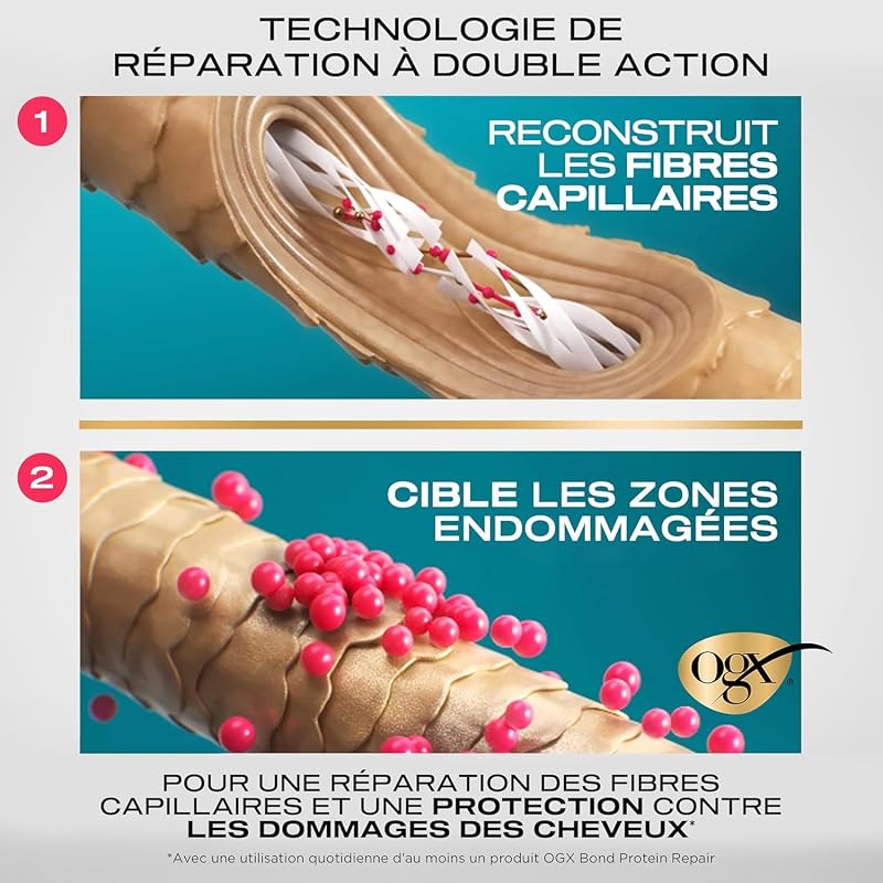 Shampooing Bond Protein Repair Cheveux secs et abîmés, 385 ml
