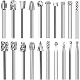 Carving Bits Wood Engraving Router Bit with 1/8"(3mm) Shank, 20Pcs HSS Different Burr Set to Meet Your Different Needs, Durab