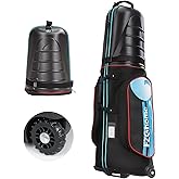 FZGhome Golf Travel Bags for Airlines with Hard Case Top & Wheels, Hard Shell Top Protect Golf Club, Made of 1680D Heavy Duty Oxford, Internal Strap for Fixing, Lightweight and Easy to Maneuver