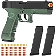 Stress Shot Toy Gun - Soft Bullet Toy Gun, Semi-Automatic Mode，Realistic Shell Ejecting Toy Guns，Birthday,Green