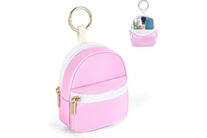 Likesing Asthma Inhaler Case, Thickened Pink Inhaler Holder Pouch Compatible for Handy Ventolin, Inhaler Holder Keychain Inhaler Bag for Adults Kids (Storage Bag Only)