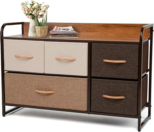 Amazon Com Younis Dresser Storage Drawers Tower 5 Drawers