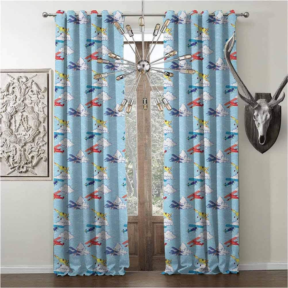 Shading Insulated curtains, Vintage Airplane, curtain for