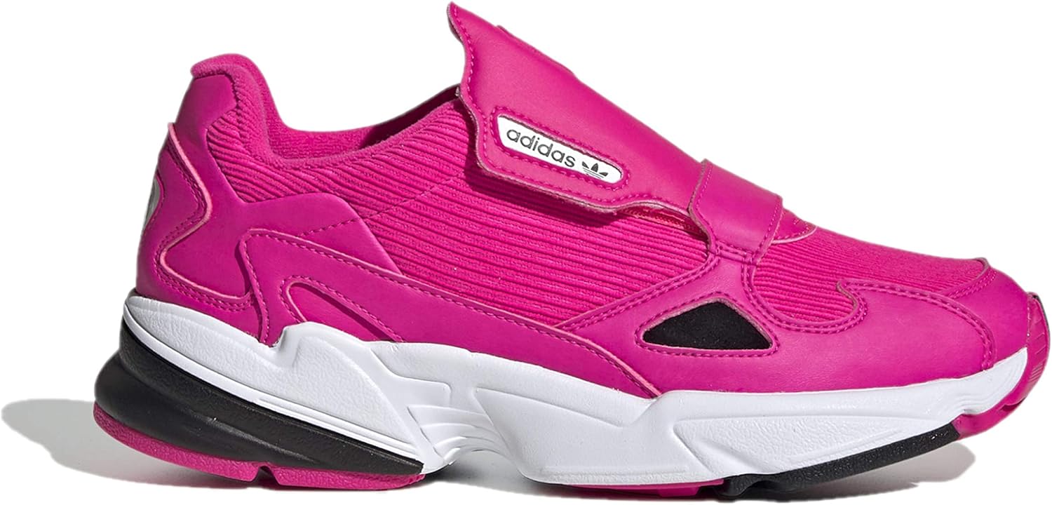 adidas falcon off white core black shock pink