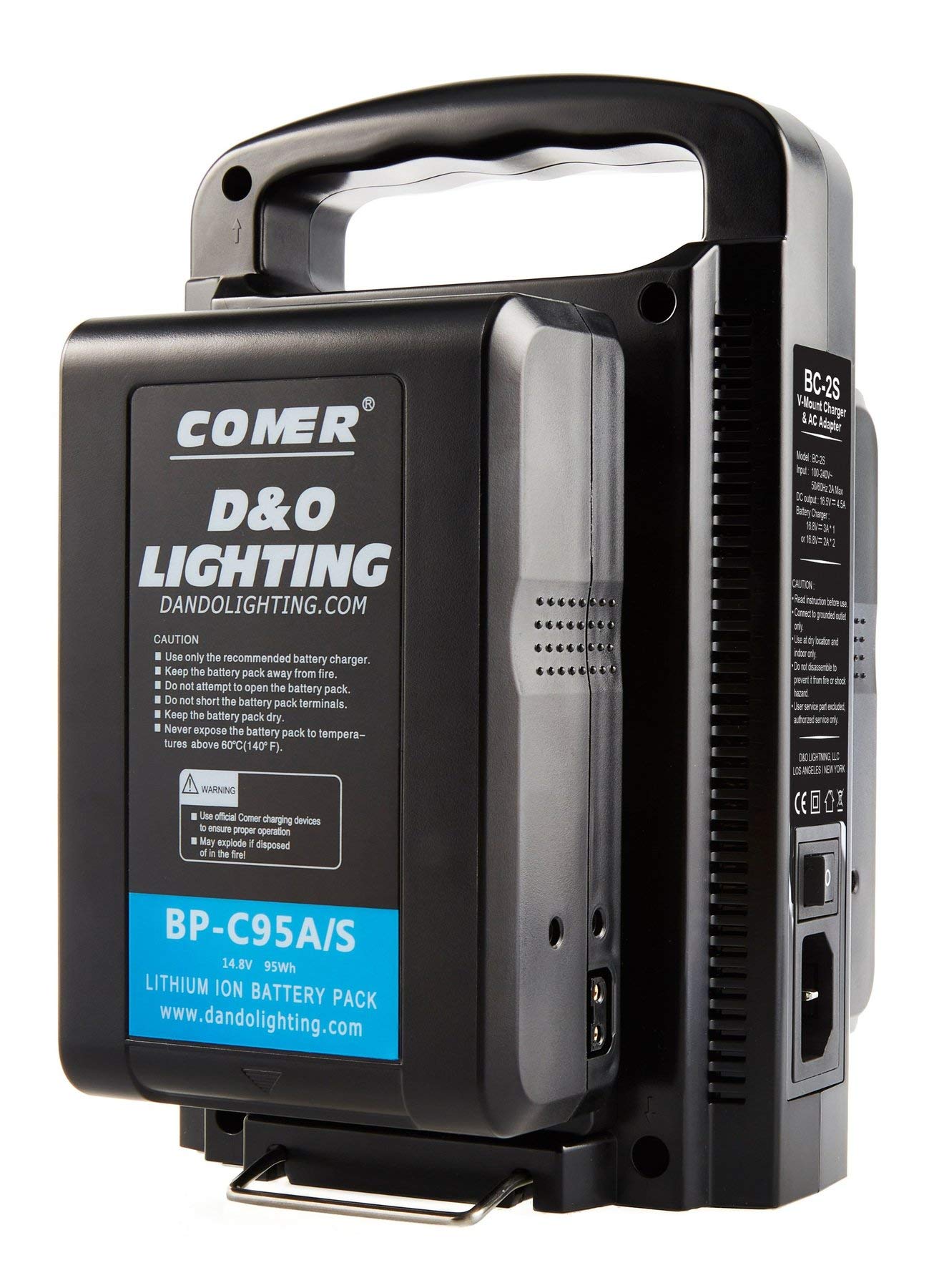 95Wh D&O Lighting V Mount Battery Lithium Ion Pack for DSLR Camera Camcorder Broadcast Replacement B