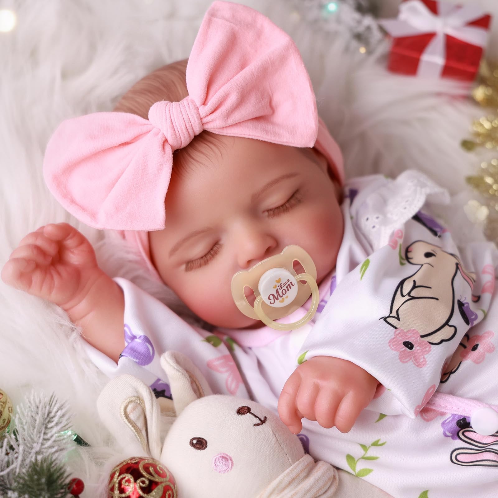 BABESIDE Lifelike Reborn Baby Dolls Girl - 20 Inch Realistic Newborn Baby Dolls with Poseable Body, Real Life Baby Dolls with Accessories for 3+ Year Old Girls Gifts, Pretend Play, Collection