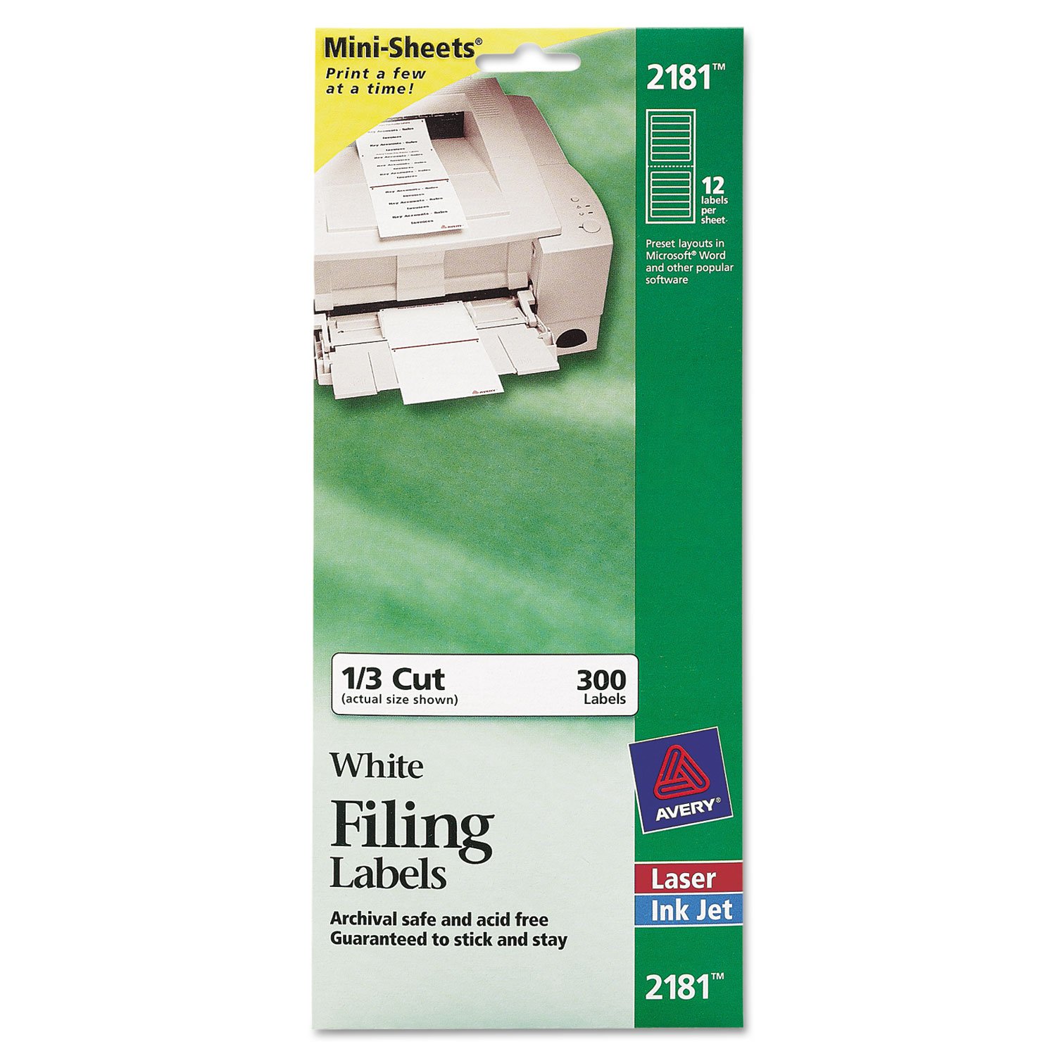 Avery® File Folder Labels on Mini-Sheets® | Easy-to-Use, Professional Organization Labels