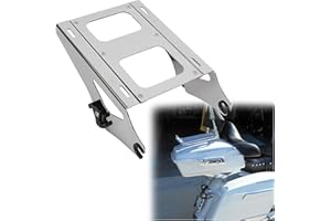 ECOTRIC 2 Two Up Tour Pack Mounting Rack Compatible with Harley Davidson Touring 2014-2024 Road King Street Glide Road Glide 