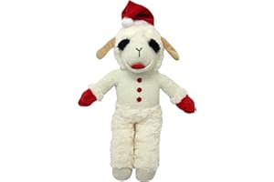 MULTIPET Lambchop with Santa Hat, 13" Dog Toy