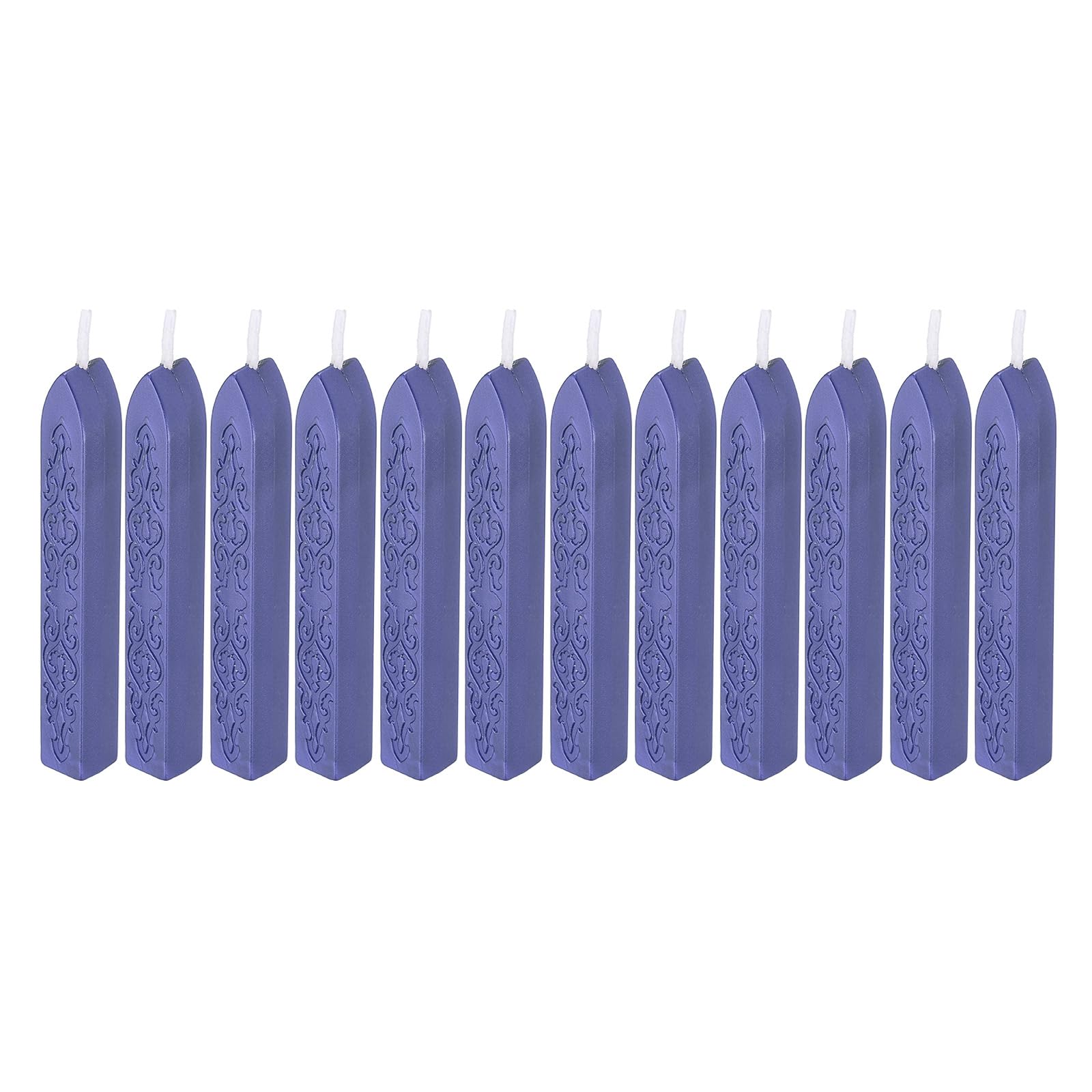 PATIKIL Wax Seal Sticks, 12 Pack Sealing Wax Sticks Sealer for Stamp Seals Letter Wedding Invitation Envelope Craft, Purple