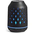 InnoGear Aromatherapy Diffuser, 150ml Ceramic Diffuser Ultrasonic Humidifier Cool Mist Essential Oil Diffusers for Home Air Diffuser with 2 Mist Modes Waterless Auto Off, Black