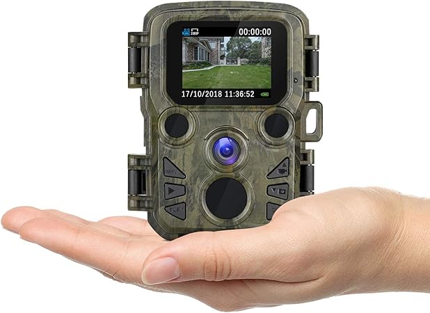 Amazon Co Jp Enlleo 最新版 防犯カメラ トレイルカメラ 小型 1080p フルhd 屋外 監視 熱感知 赤外線センサー 監視 カメラ 配線不要 電池式 防水防塵ip66 庭 駐車場 野外適用 カメラ