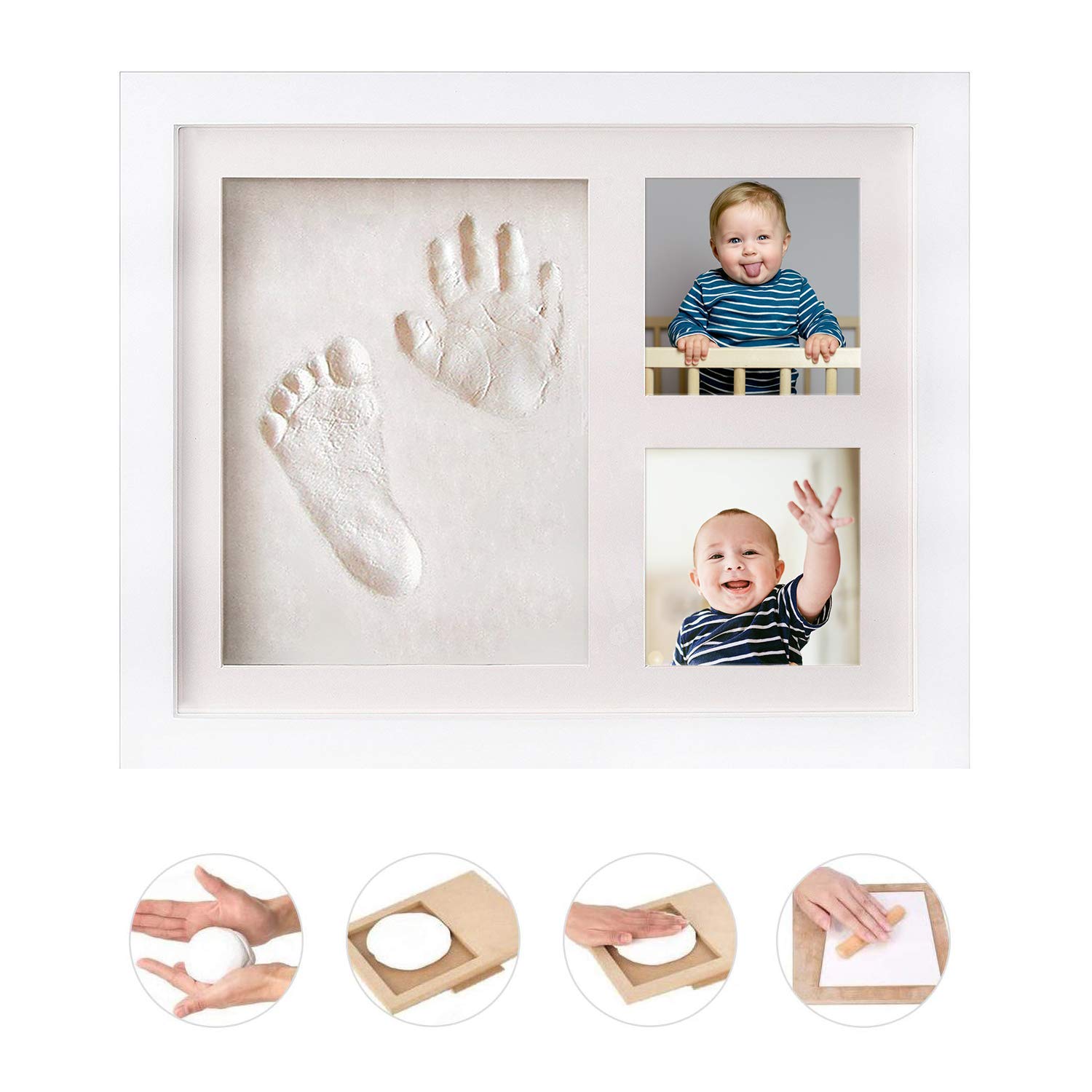 Kit Empreinte Bebe Mains Pour Liste De Naissance Souvenirs Memorable Decorations Murale Ou Pour Table Gssuccess Cadre Empreintes Bebe Argile Et Cadres Ameublement Et Decoration Decoration De La Maison Napravi Rs