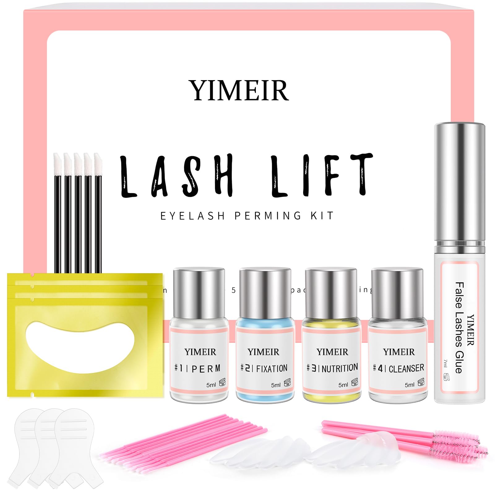 Lash Lift Kit 2026 Upgraded - Eyelash Lift Kit,Professional Semi-Permanent Curling Eyelash Perm Kit, Lash Perm Set Suitable for Salon and Home Use