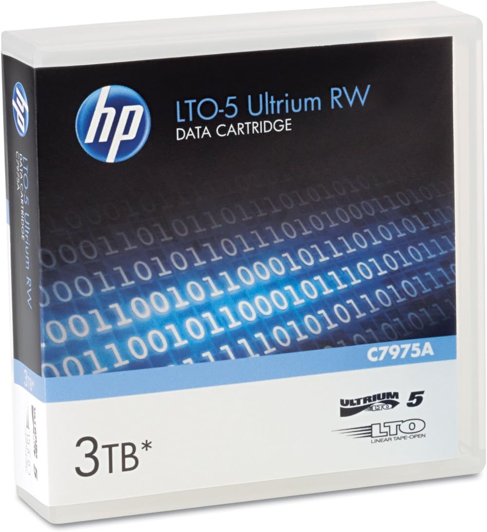 HP C7975A LTO Ultrium 5 1.5TB 3TB RW Data Tape Cartridge Blue