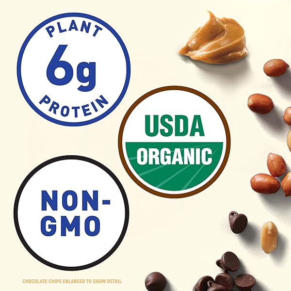 CLIF NUT BUTTER BAR – CHOCOLATE CHIP & PEANUT BUTTER – FILLED ENERGY BARS – NON-GMO – USDA ORGANIC – PLANT-BASED – LOW GLYCEMIC – 1.76 OZ. (5 PACK)