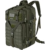 MOSISO 50L Tactical Backpack, Large Men 3 Day Bag, Army Green | Assault Rucksack Military Daypack