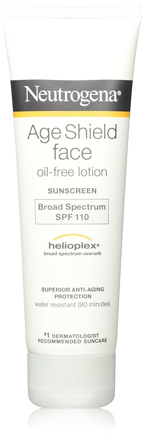 Neutrogena Age Shield Face Lotion Sunscreen Broad Spectrum SPF 110, 3 Oz - Pack of 2