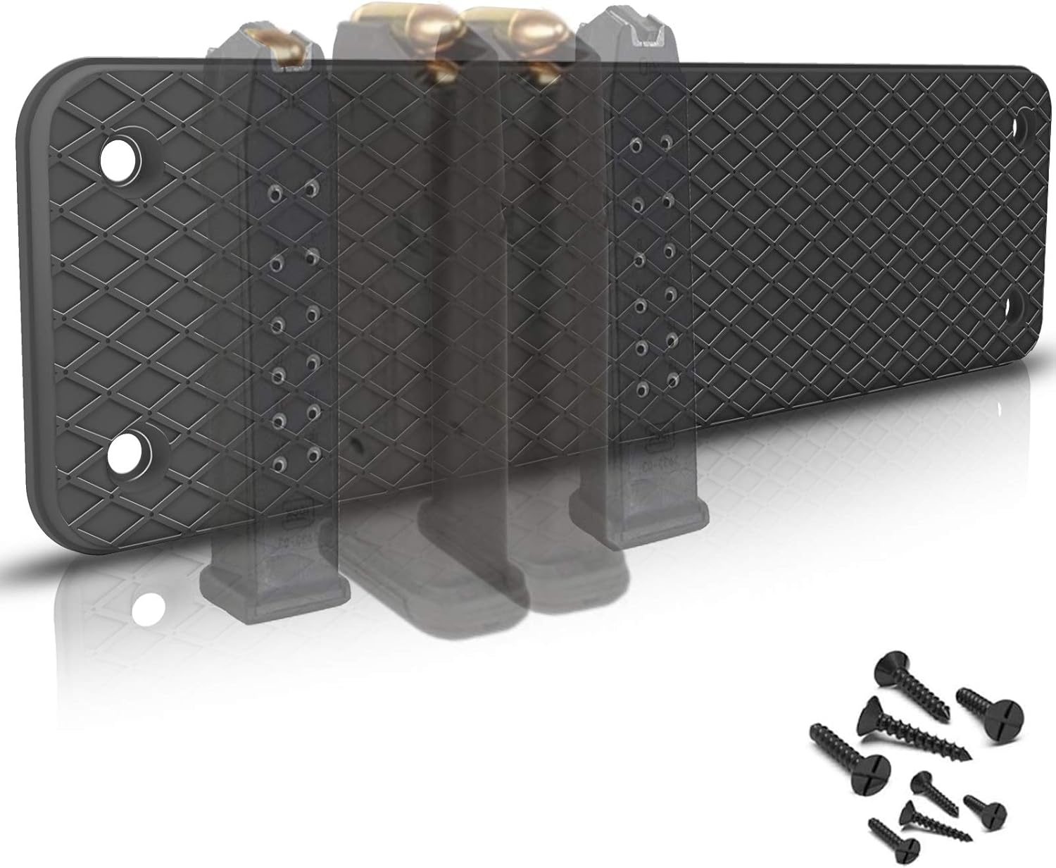 Magnetic Ammunition Holder, Gun Magazine Storage/Organizer in Shelf, Cabinet, Locker, Vault, Desk, Door, Ammo Gun Safe Accessories Mount for Pistol, Rifle, Handgun Mags&Clips : Sports & Outdoors