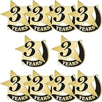 Amazon.com: Bulk 1 Year Award Pin, 1 Year Of Service Pins