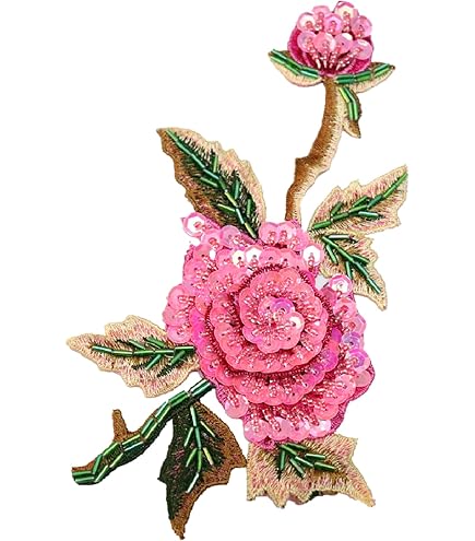 s**様 【新品未使用正規品✨】AMERI ROSE EMBROIDERY JA Amazon.com: 4 Pcs Embroidery Rose Flower Sew On Patch Dress