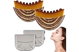 HOLIFADA Lymphatic Contour Face Brush,Dry Brushing Face Brush, Lymphatic Drainage Massager for Face,Chin & Jawline Sculpting Designed to Fit The Skin Precisely and Relieve Fatigue (2Pcs)