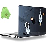 UESWILL Case Compatible with MacBook Pro 14 inch M5 M4 M3 M2 M1 Pro Max chip & Touch ID (2025 2024 2023 2022 2021 Release) Pattern Hard Shell Cover, Astronaut A