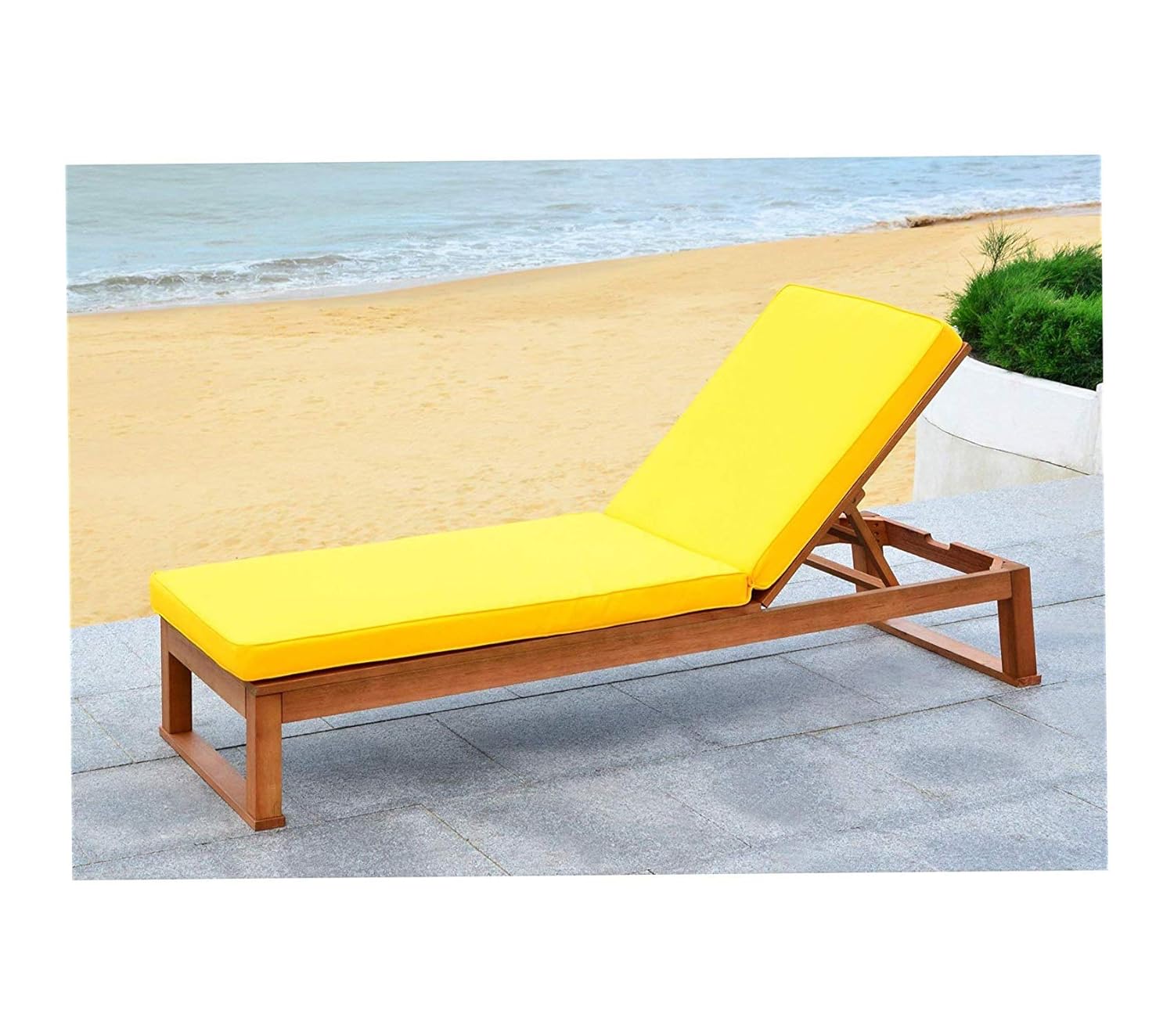 Patio Seating Safavieh Outdoor Collection Solano Teak Brown And