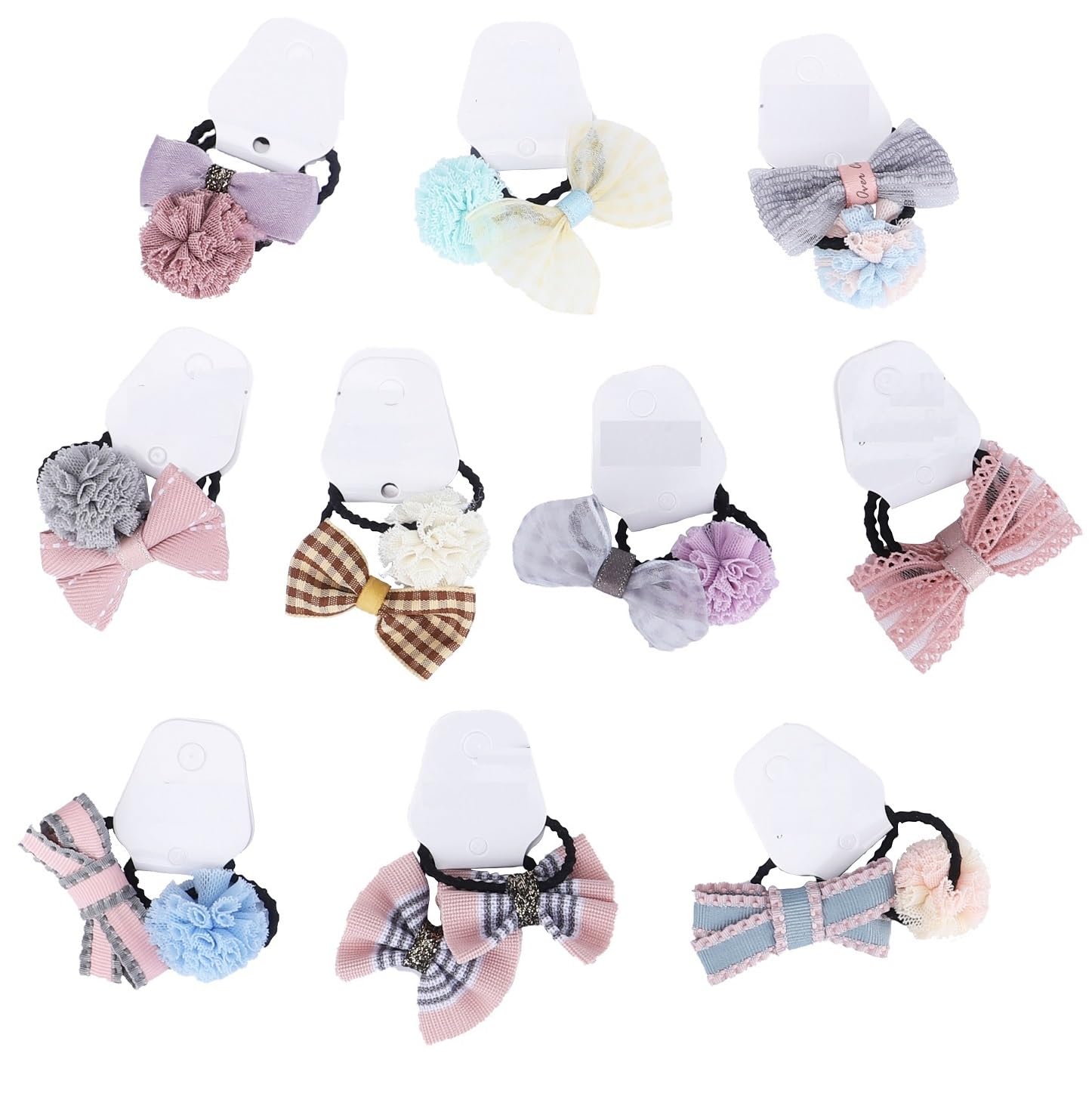 Cute Baby Girl Hair Bobbles Elastic Headband Soft Rubber Hair Band Colourful Ponytail Holder for Girls Teens Kids