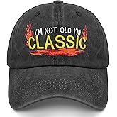 Funny Retirement Hats for Men Women, I'm Not Old I'm Classic Baseball Cap Birthday Gifts for Dad Grandpa