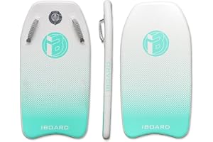 iBOARD Portable Inflatable Bodyboard 42 Inch Body Board with SUP Technology Solid and Stable Platform and Buoyancy for Adult 