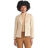 Jones New York Women's Tweed Faux Double Breasted Blazer