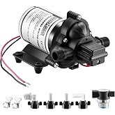 WASSERMANN RV Pump, 12V Self-priming RV Water Pressure Pump 4.0GPM 45PSI with Pressure Switch, for RV Marine Camping Yacht Garden, 12Volt DC Fresh Water Pumps RV Water Pump 2088-554-144 Replacement