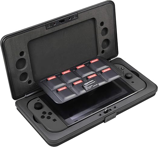 AmazonBasics - Funda rígida tipo caja para Nintendo Switch, Negro: Amazon.es: Videojuegos