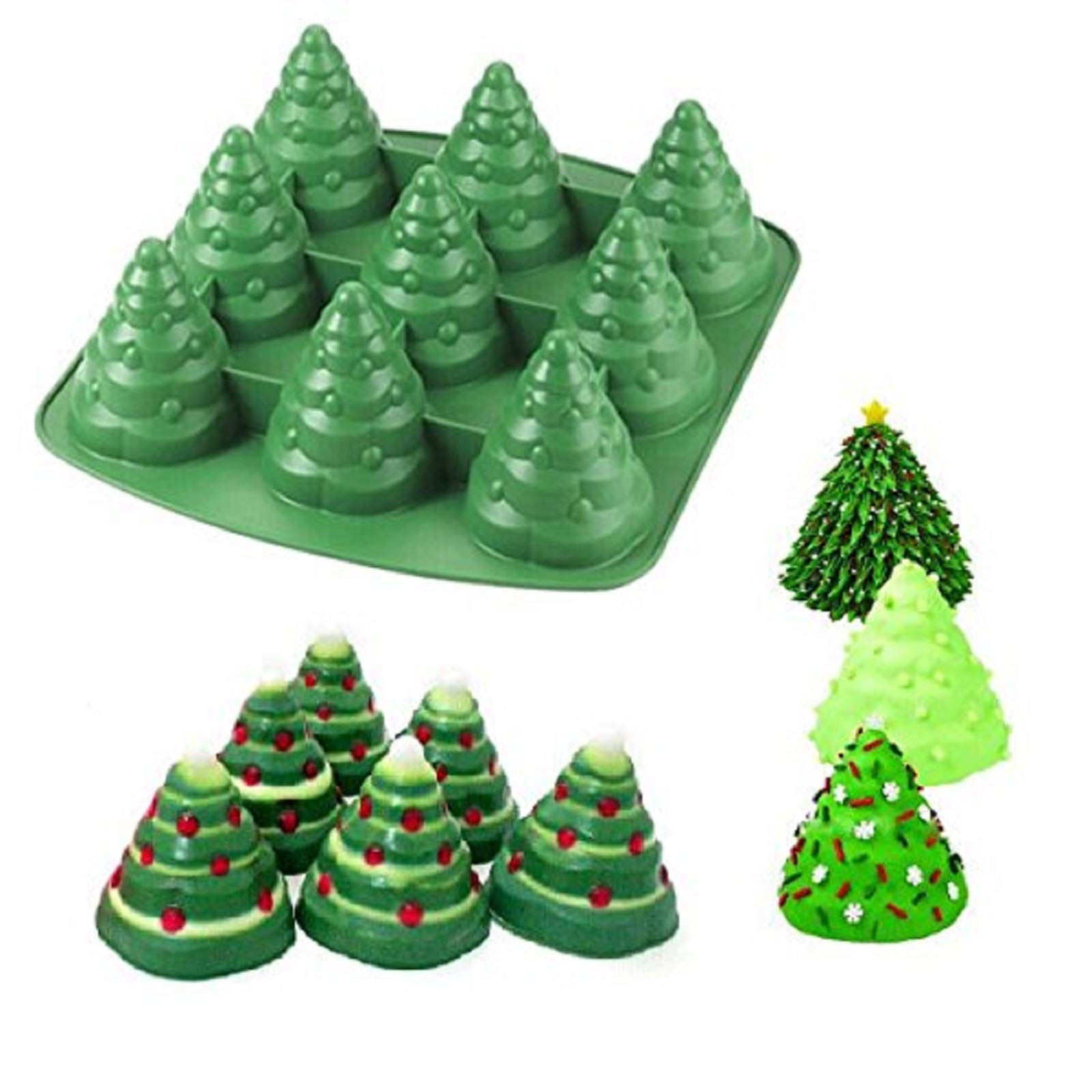 3D Christmas Tree Silicone Baking Mould