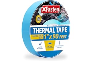 XFasten Thermal Double-Sided Adhesive Tape, 1 Inch x 90 Feet, High Thermal Conductivity and Electrical Insulating Thermal Tap