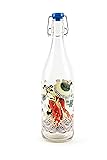 Excelsa Kimono Water Bottle, 1 Litre, Glass, with