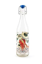 Excelsa Kimono Water Bottle, 1 Litre, Glass, with
