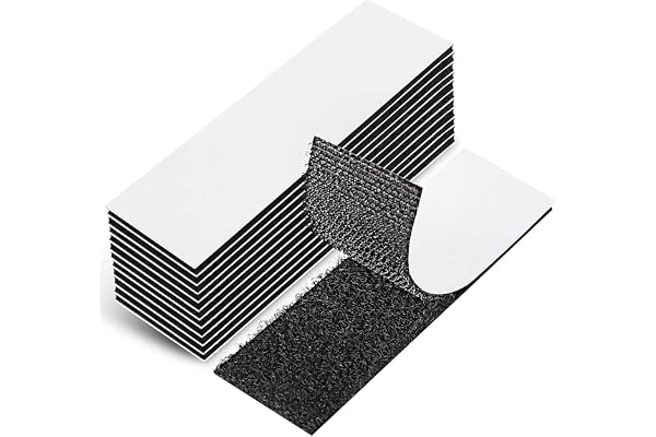 EOTW 18 Pack Hook Loop Tape Heavy Duty, 1" x 4" Strong Tape Double Sided Adhesive Sticky Reusable Hook and Loop Interlocking