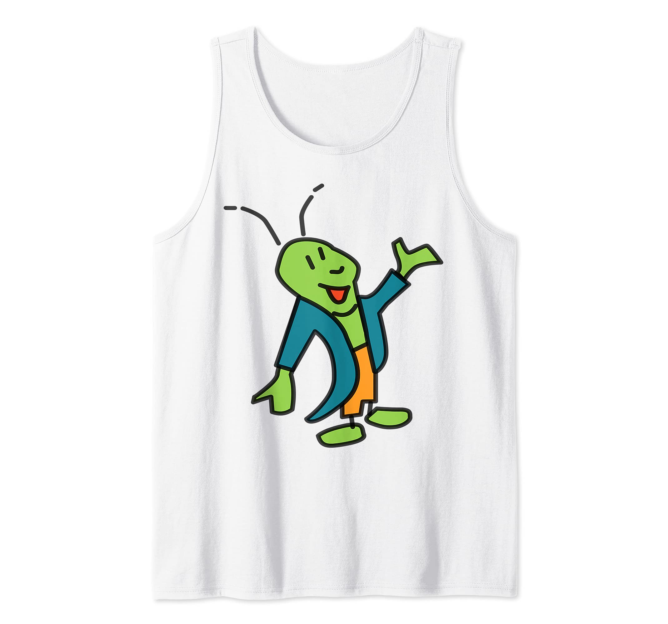 Cricket Cartoon Tank Top