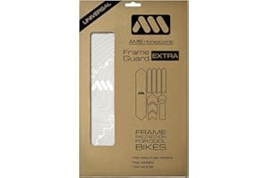 All Mountain Style Bike Frame Protector Extra - Universal Fit, 10-Piece Set for Down Tube, Chainstay, Cable Wear, High-Impact Honeycomb PVC