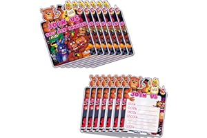 WOLEN 20Pack Five Nights Invitation Cards Five Nights Birthday Invitation Cards,for Kids Birthday Party Supplies