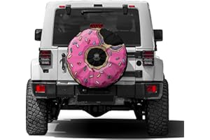 Foruidea Donut Spare Tire Cover with Backup Camera Hole Wheel Tire Cover Fit Trailer, RV, SUV and Many Vehicle 17inch