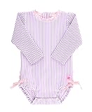 RuffleButts® Baby/Toddler Girls Lilac Seersucker