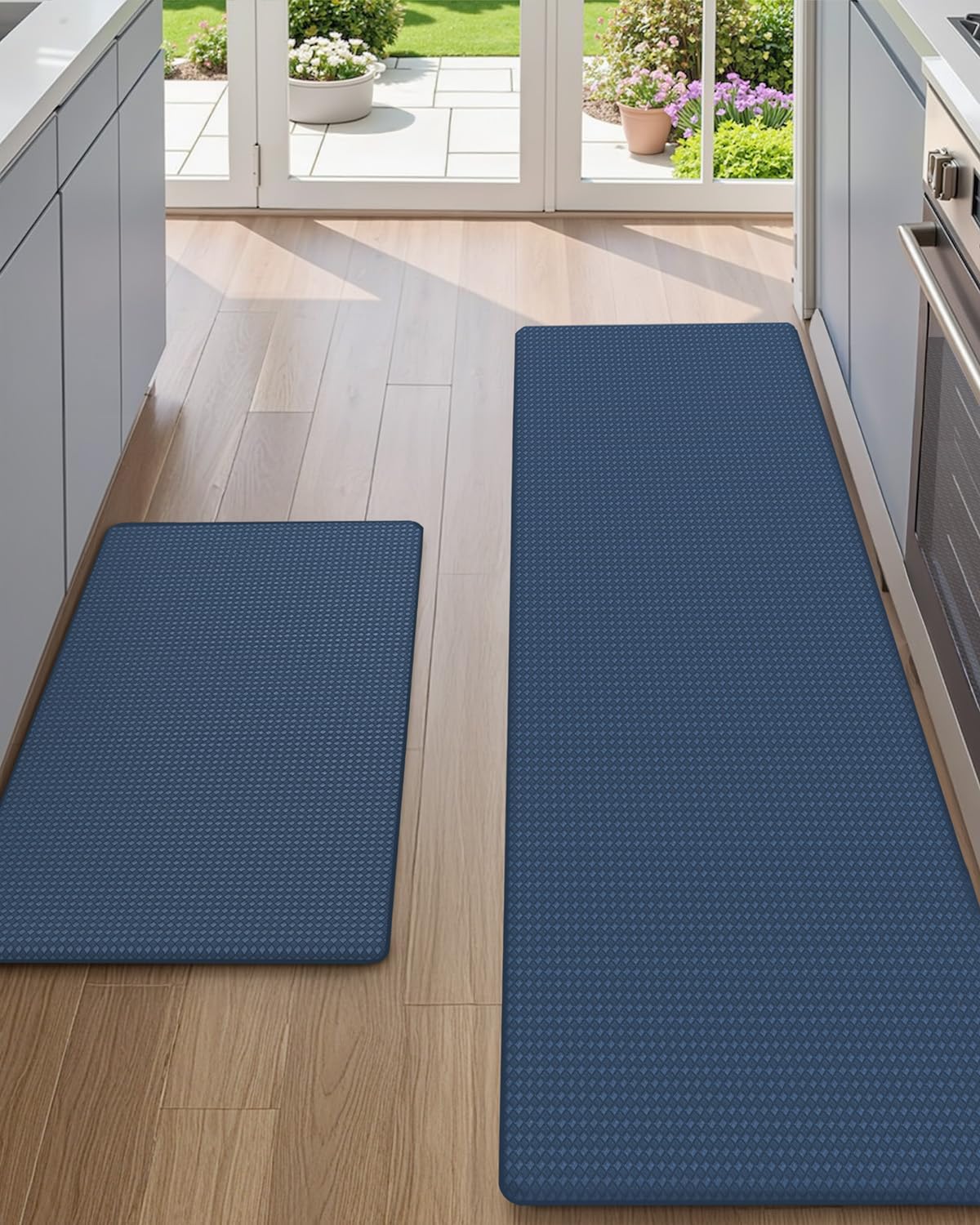 Photo 1 of (incomplete) Color&Geometry Anti Fatigue Cushion Padded Kitchen Mat for Floor - 17x29+17x59,Easy Clean, Waterproof & Oil Proof