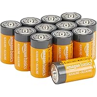 �鶹�� Basics 12 Pack C Cell All-Purpose Alkaline Batteries, 5-Year Shelf Life, Easy to Open Value Pack