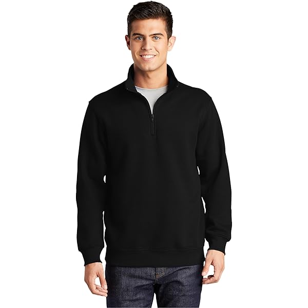 é sport line half zip sweat 1200W-10183-DpNavyHthr-0-